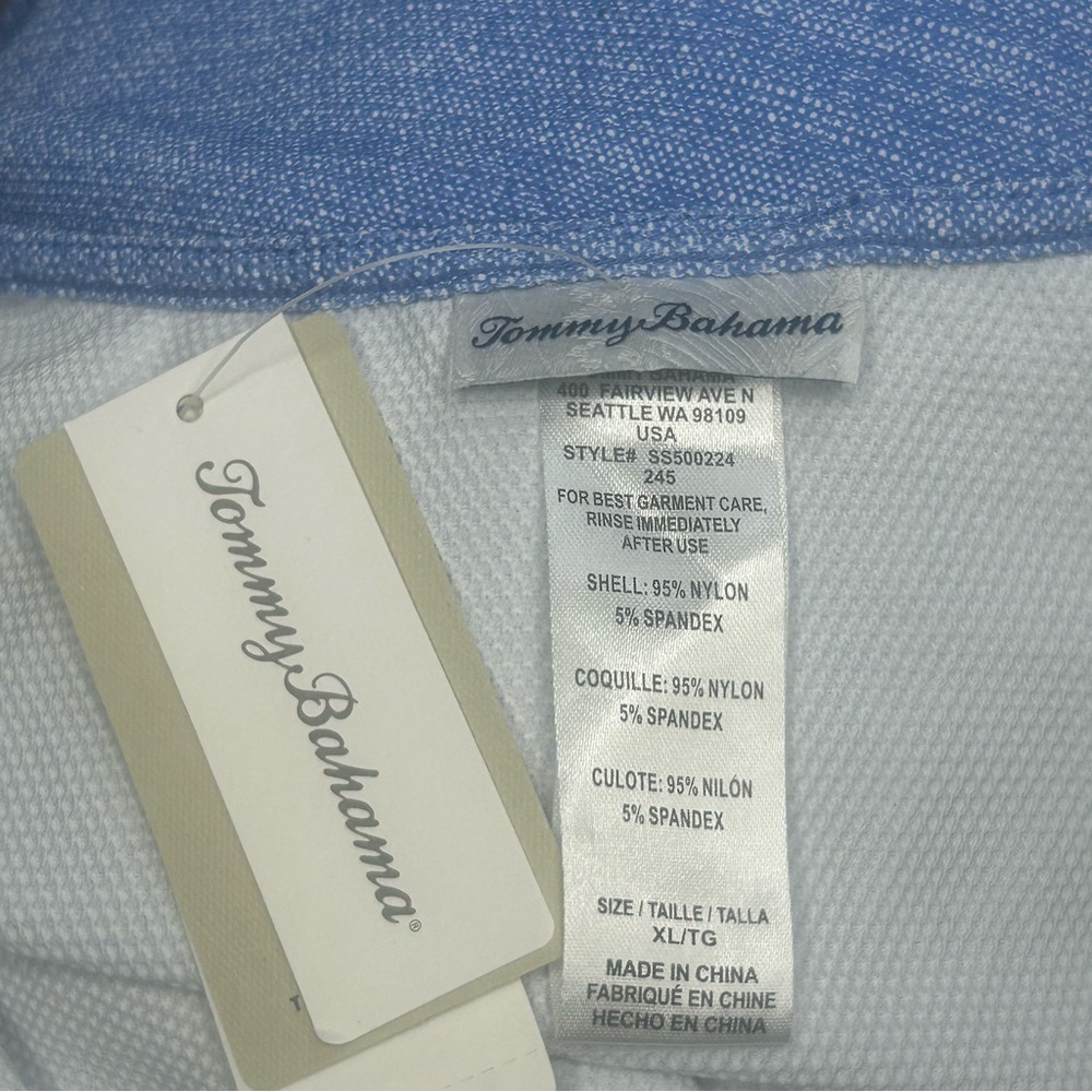 NEW Tommy Bahama Island Cays Wrap Romper XL Blue Monday Heather Resort UPF 50 - Picture 8 of 11